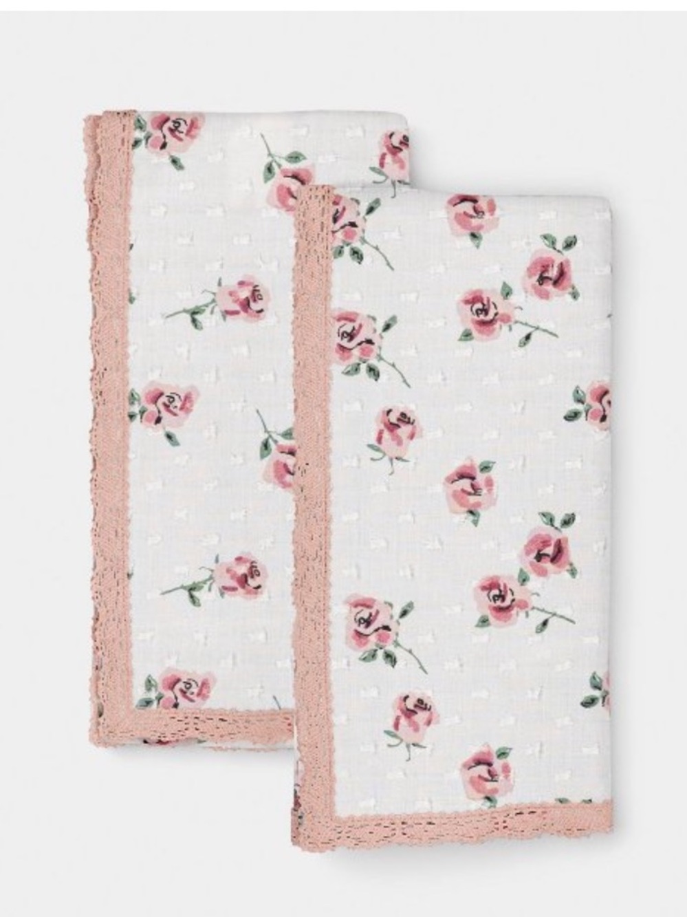 4!!!! ROOM ESSENTIALS NWT Swiss Dot with Floral Print Napkins